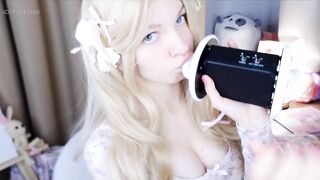 ASMR - ORAL-JOB AFTER HOMEWORK? - SLOPPY LICKING, TUGJOB, THROAT SOUNDS, 3DIO - SOLY ASMR
