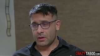 Hot large booty chick drank large ramrod and enjoyed hardcore vagina banging in a trio