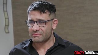 Hot large booty chick drank large ramrod and enjoyed hardcore vagina banging in a trio