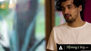 MAMMA'S MALE - Stacked mother I'd like to fuck RayVeness Wildly Rides Her Teen Stepson's Cock