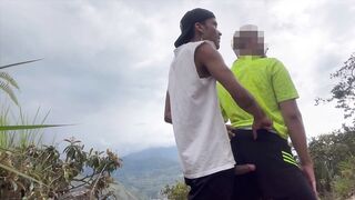 I was masturbating and this stud arrived and we ended up banging in the midst of the road