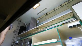 I just hope that this super sexy and dumb hostess won't ever discover this candid camera - upskirt pov