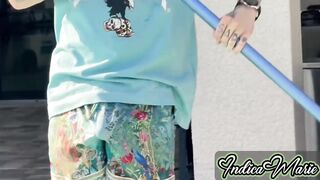 Pool Male Gets Fortunate with 2 Breasty Chicks Indica Marie and Essie