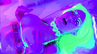 Jewelz Blu Trippy Neon Fishnet Sextoy Suck and Bang (FULL MOVIE SCENE ON MODELHUB)