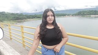 Angel abandoned by her boyfriend has sex with a stranger after that guy helps her without shame