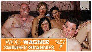Hawt swinger party with unsightly grannies and grandpas! WOLF WAGNER