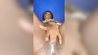 creamy black masturbation
