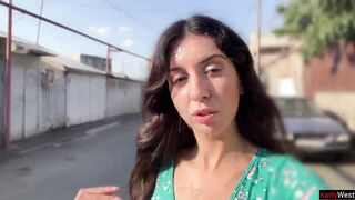 Country Whore Sucks 3 Schlongs and Gets a Lot of Cum on Her Face - Public Cumwalk