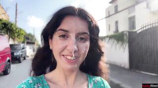 Country Whore Sucks 3 Schlongs and Gets a Lot of Cum on Her Face - Public Cumwalk
