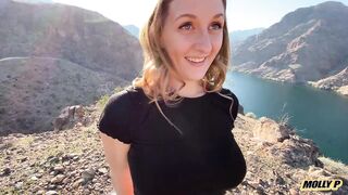 Heart Ass Plug Surprise! Outdoor Anal Sex