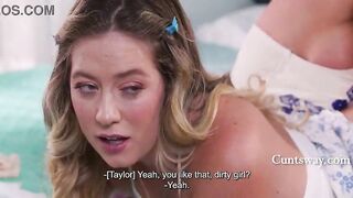 Punishing My Stepdaughter's Snatch with My Thong On For Owning Strap