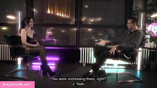 Jeny Smith and Nashidni in a movie speaking about sex, pranks, and threesomes