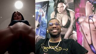 Pretty Tan Breasts Wench Getting Double Permeated, Public Cum Covering An Black Wench, Cum Overspread mother I'd like to fuck, Taut Shaved Snatch POV Sex tool Banging, AI Generated