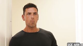 Hawt hottie Julia James drank large cock and enjoyed hardcore cunt screwing