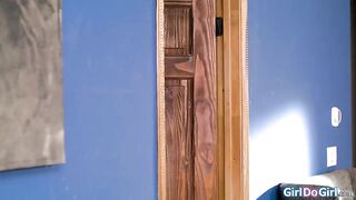 Ukranian redhead Little Dragon stumbles on her roommate Jasmine Sherni having sex with breasty Aria Sloane.Shes caught peeping and asked to join