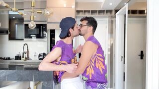 MARCOS GOIANO - NERD GETTING A WANG FROM A CARNIVAL REVELER - HOMO SEX OUT OF A COCK-SOCK - MARCOS GOIANO AND KALLEL