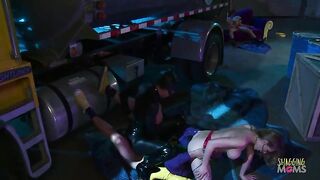 The milfs are no match for the vigour the villain possesses. They fight but to no avail, one time they surround 'em they implore for compassion. To show 'em sympathy they let 'em go, solely if they have gangbang.