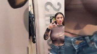 Breasty Most excellent Ally Unintentionally Sends Me Changing Room Clips