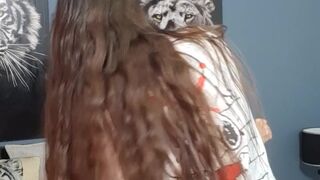 I entice my girlfriend to have delightful sex.