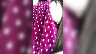 Sexually excited cutie in mini costume out of pants showing her snatch, boobs, butt Έλληνας δείχνει το μουνί της