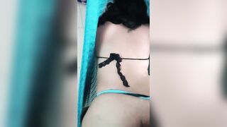 Mexican woman gets doggystyle.