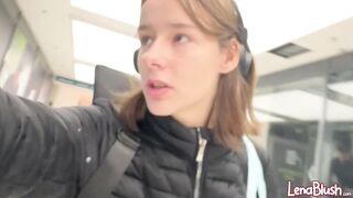 OMG! MASSIVE CUCUMBER destroys Teen Cunt!