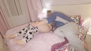 My stepmom is lewd and lets me give her a creampie