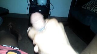 Stroked my penis for the lady's (Cum Discharged)