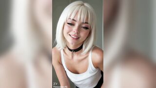 Preview Teaser - Ai POV 2 Sexy Punk Alternative Gals Marvelous Sweethearts Double Blow job Sucking and Facial Ejaculation