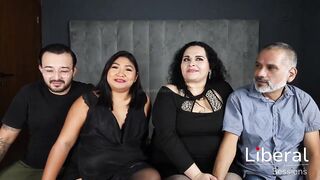 Aged pair has sex with youthful pair