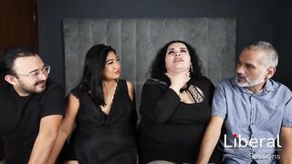 Aged pair has sex with youthful pair