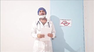 Unfaithful wife cheating on spouse with gynecologist during exam, and cuckold in the expecting room!