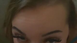 Getting mouth screwed and then this guy fills me up with cum????