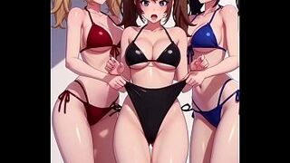 Manga Hottie's and Ai Women Getting Wedgied