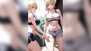 Manga Hottie's and Ai Women Getting Wedgied