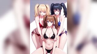 Manga Hottie's and Ai Women Getting Wedgied