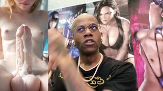 Transgender Christmas Schlong Sucking, Pretty Constricted Teen With A Hard Trans Ramrod & Riding A Thicc Weenie, Hard Black Hottie Cumming All Over Herself, Yummy White Cum Flowing Weenie, AI Generated