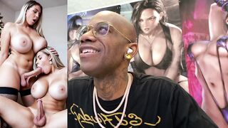 Transgender Christmas Schlong Sucking, Pretty Constricted Teen With A Hard Trans Ramrod & Riding A Thicc Weenie, Hard Black Hottie Cumming All Over Herself, Yummy White Cum Flowing Weenie, AI Generated
