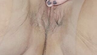 Playing in my hose overspread cunt