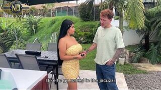 Peruvian maid drilled in the backyard!