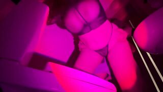 I Bang BigTits stepsister after graduation from school in the latrine and cum on her Large Bazookas