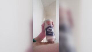 gloved joy with fleslight