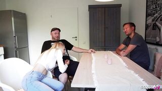 Cuckold spouse get to see whilst his slim German Teen Girlfriend get no fucking-rubber Screw by Chunky Ramrod old Dude