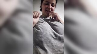 Giant natural melons drop and disclose - Enormous big beautiful woman MILKBAGS