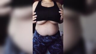 Giant natural melons drop and disclose - Enormous big beautiful woman MILKBAGS