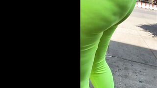 Watch throughout yellow leggings with polka dot pants