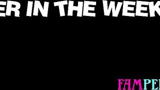 Nasty teen begging for her stepbrothers corpulent palpitating schlong