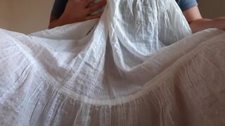 Hard, messy unshaved cunt masturbation during lunch break in my office with 2 orgasms - IkaSmokS