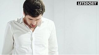 Slim Russian Sweetheart Gets Booty Banged By a Large Knob - LETSDOEIT