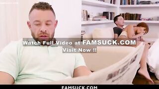 Stepbro Slips His Thick Jock Inside Her Muffling Her Groans - Famsuck